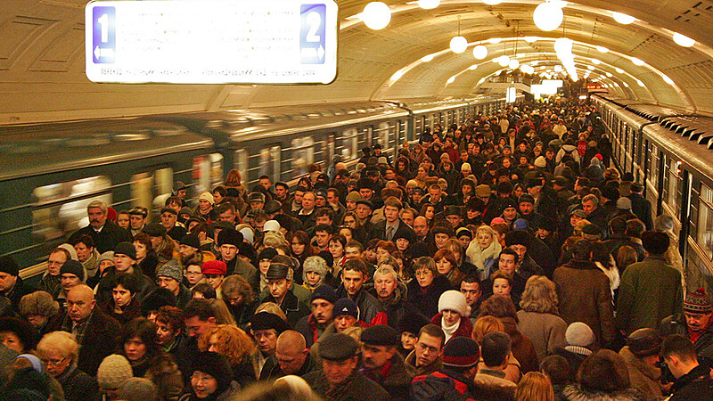 давка в метро Vasilii Smirnov/globallookpress.com